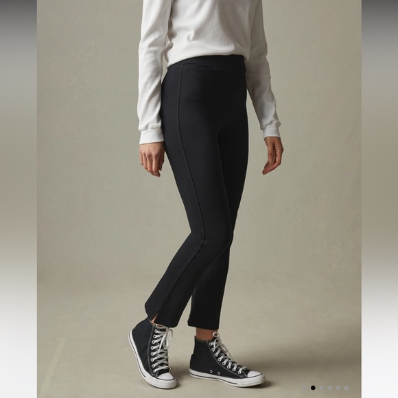 AMERICAN GIANT PONTE KICK FLARE PANT HIGH RISE SZ 6 #S3 - Picture 1 of 6